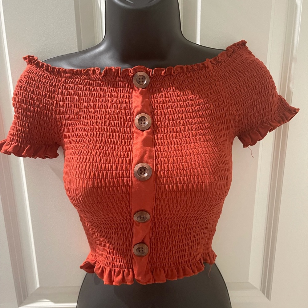 Orange Kiss Crop Top